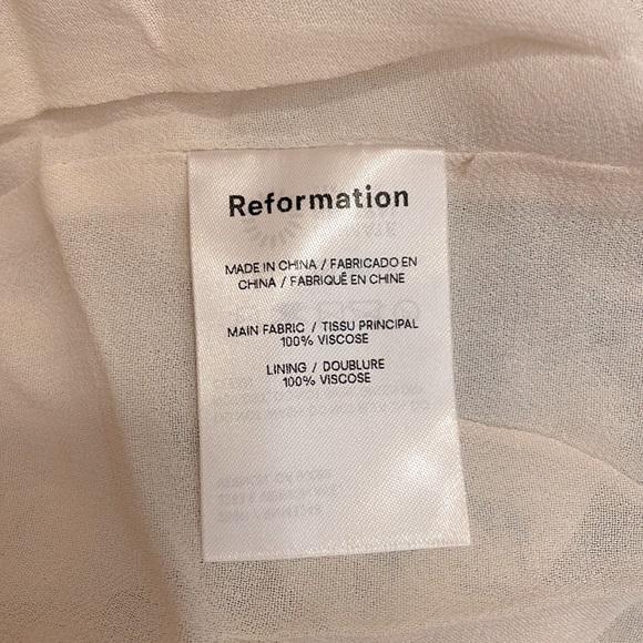 Reformation Nikita dress   Pompadour  AUTHENTIC - Picture 13 of 14